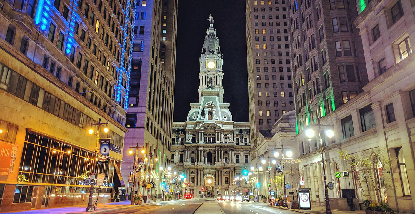 City Hall, Philadelphia at night